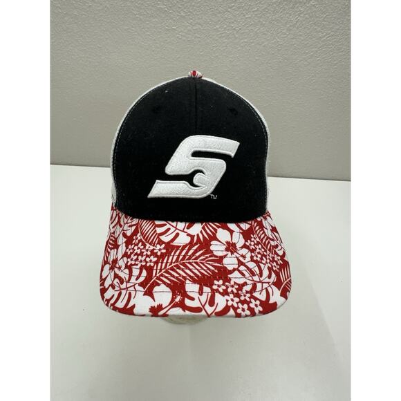 K-Products Snapback Hat Snap-On Black Hawaiian Adjustable Cap - Picture 1 of 10